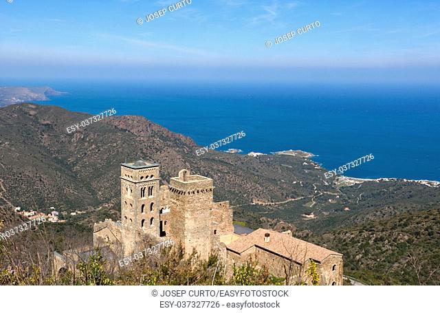 Romanesque monasteri of Sant Pere de Rodes, Girona province, Spain