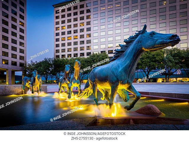 Mustangs at Las Colinas is a bronze sculpture by Robert Glen, that decorates Williams Square in Las Colinas in Irving, Texas