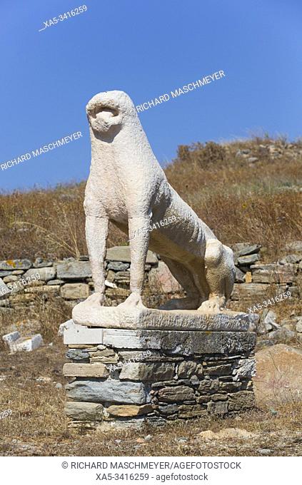 Naxian Lion, Delos Island, UNESCO World Heritage Site, Cyclades Group, Greece