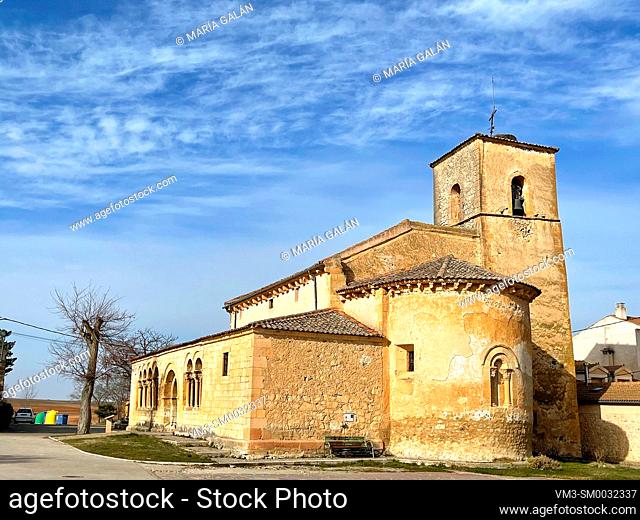 San Pedro Advincula church. Perorrubio, Segovia province, Castilla Leon, Spain
