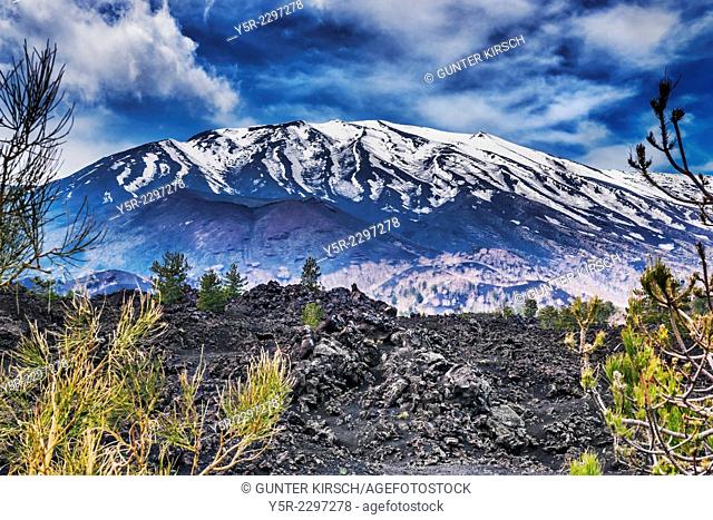 The Mount Etna is with 3323 meters Europe's highest and most active volcano. It is located on the Italian island of Sicily near Catania and Messina