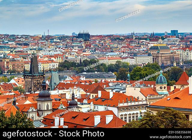 View of Prague from Prague castle, Czech republic