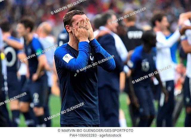 Antoine Griezmann (France) cries after winning the World Cup final. GES / Football / World Championship 2018 Russia, Final: France- Croatia, 15.07
