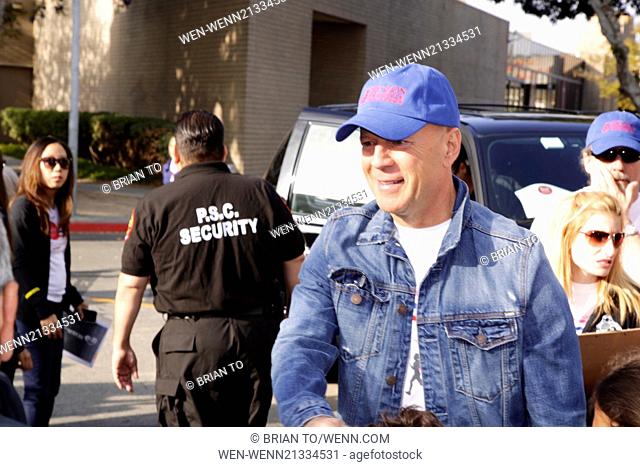 Celebrities attend 21st Annual EIF Revlon Run/Walk for Women at Los Angeles Memorial Coliseum at Exposition Park Featuring: Bruce Willis Where: Los Angeles