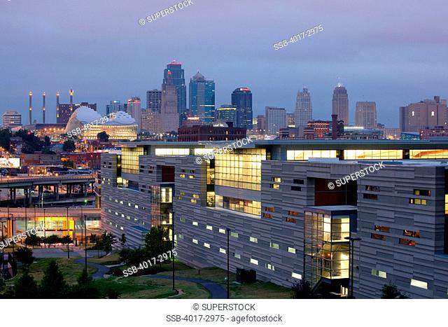Aerial view of a city, Internal Revenue Service Complex, Kansas City, Missouri, USA