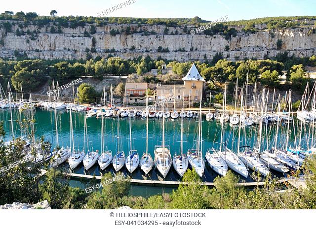 The creek of Port-Miou in Cassis,