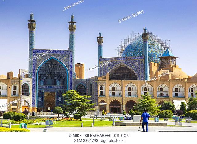 Shah Mosque. Naghsh-e Jahan Square. Isfahan, Iran. Asia
