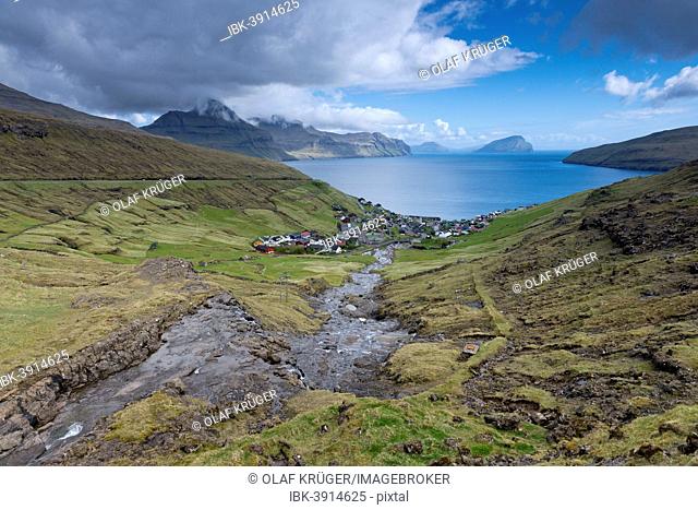 Village of Kvívík, Streymoy, Faroe Islands, Denmark