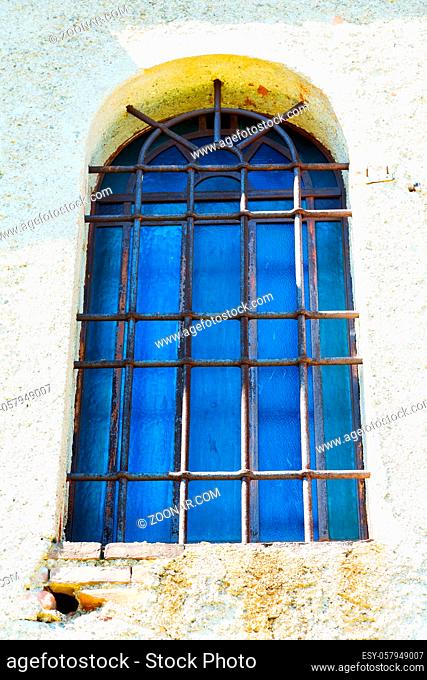 in italy  antique historical medieval decoration wall and window