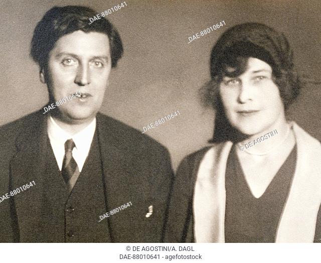 Alban Maria Johannes Berg (Vienna, 1885-1935) and his wife Helene Karoline Nahowski Berg (1885-1976), 1931.  Vienna, Alban Berg Stiftung