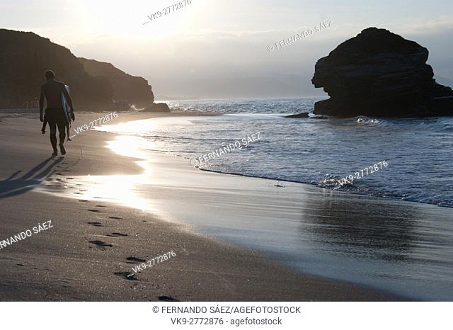 beach in noth coast of Galicia