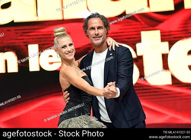 Giada Lini, Fabio Galante during the photocall of the talent show ' Ballando con le stelle' , Rome, ITALY-14-10-2021