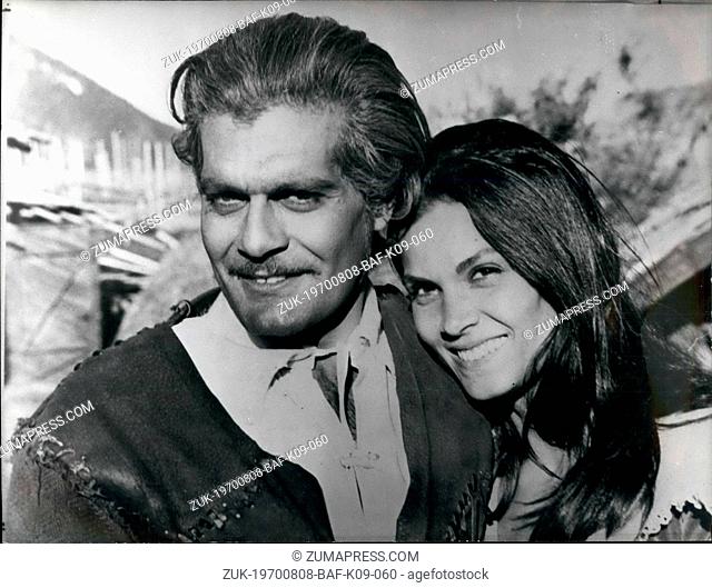 Aug. 08, 1970 - Omar Sharif and Florinda Bolkan are the stars of the seven million dollars film 'The Last Valley' of James Clavell and costarring Michael Caine