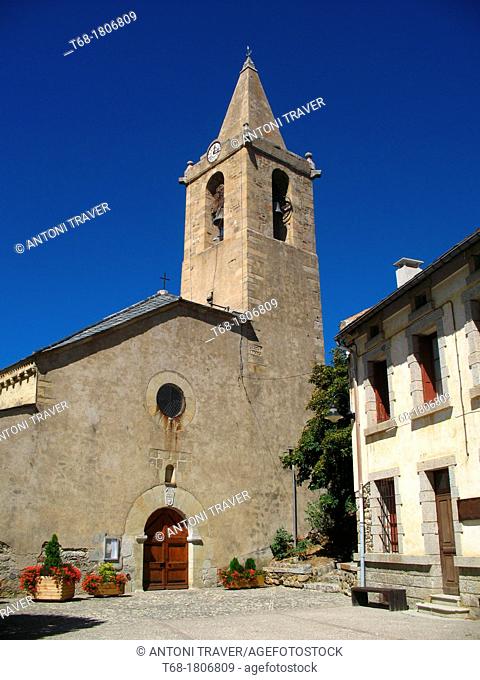 Church Saillagouse, Sallagosa, Languedoc-Roussillon, Eastern Pyrenees, France