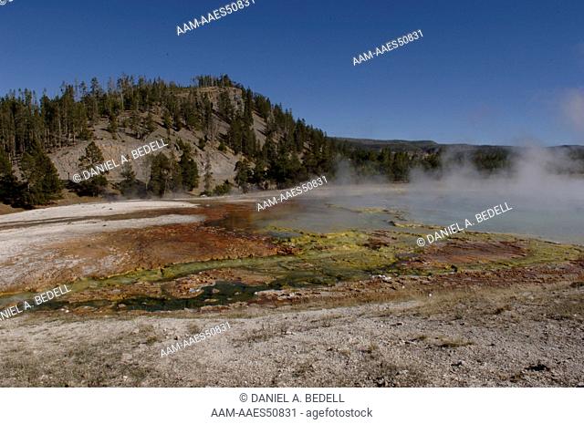 Thermal Pool, Yellowstone Natl Park, Wyoming, September, digital capture