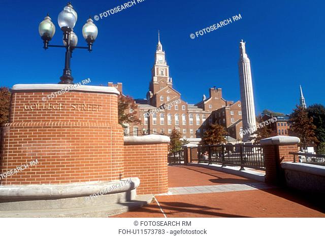 Providence, Rhode Island, RI, County Courthouse and War Memorial on College Street in downtown Providence in the fall