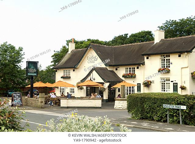 English village pub in summer