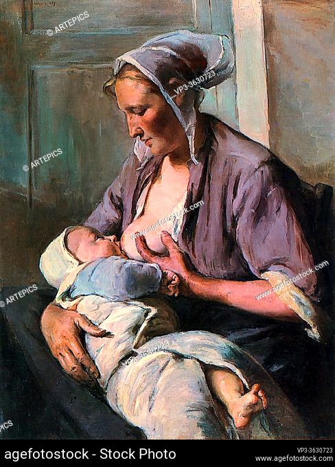 Nourse Elizabeth - Motherhood - French School - 19th and Early 20th Century