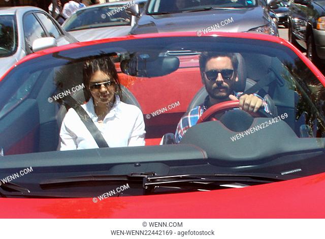 Kendall Jenner and Scott Disick spotted out in Disick's custom Ferrari Featuring: Kendall Jenner, Scott Disick Where: Los Angeles, California