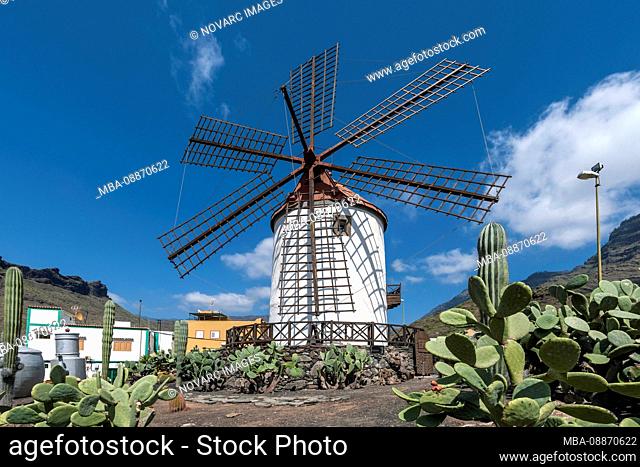 Historic Mill (Molino Quemado), Mogan, Gran Canaria, Spain