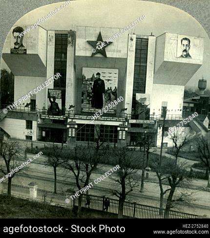 'In the U.S.S.R., a Land of Many Races and Many Languages - the New Workers' Club in Moskva (Moscow) Creator: Unknown
