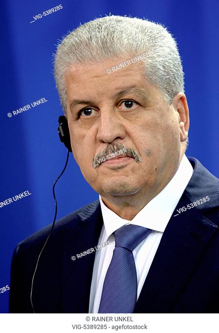 Abdelmalek SELLAL , Prime Minister of Algeria , 12.01.2016 - Berlin, Berlin, Germany, 12/01/2016