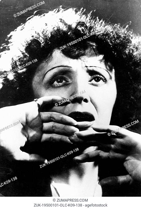 Jan. 1, 1950 - Paris, France - A French singer and cultural icon EDITH PIAF today is still remembered and revered as one of the greatest singers France has ever...