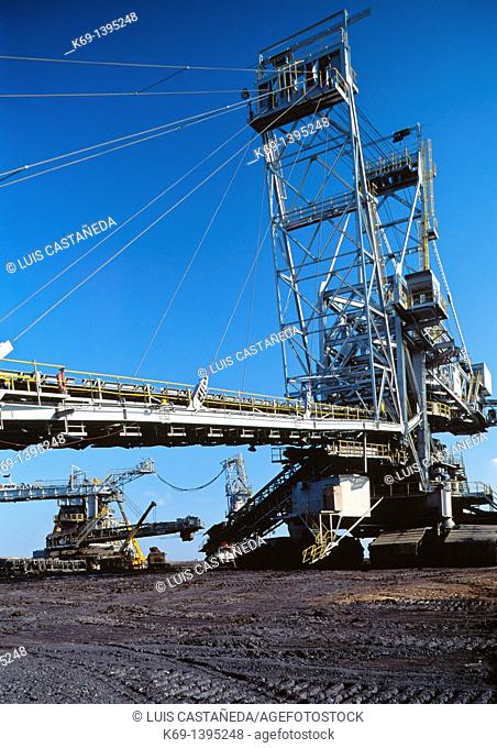 Mineral Ore Conveyor  Open Field Coal Mine