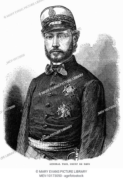 JUAN PRIM Y PRATS, marques de los Castillejos Spanish soldier and statesman
