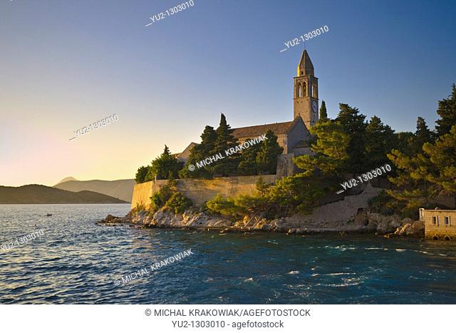 Franciscan Monastery on Lopud island near Dubrovnik Croatia