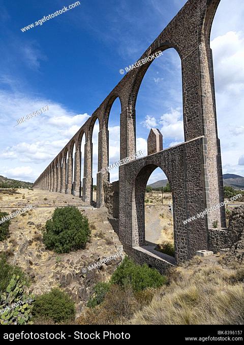 Unesco site, Aqueduct of Padre Tembleque, Mexico state, Mexico, Central America