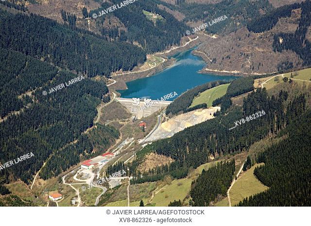Arriarán reservoir, near Beasain, Gipuzkoa, Basque Country, Spain