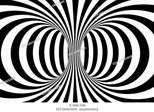 black and white stripe, Repeating lines, 3d rendering, computer digital background