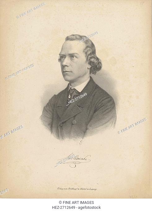 Portrait of the pianist and composer Carl Heinrich Carsten Reinecke (1824-1910) , c. 1850. Creator: Breitkopf & Härtel