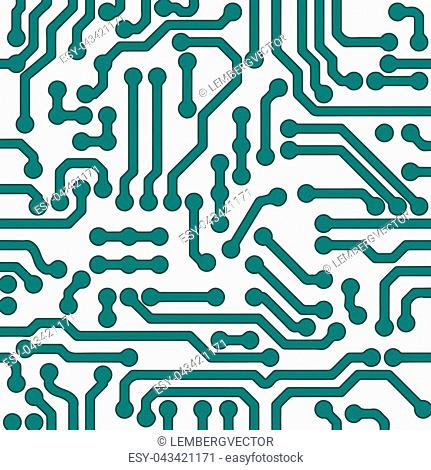 high tech vector background. Processor chip, technology and engineering illustration