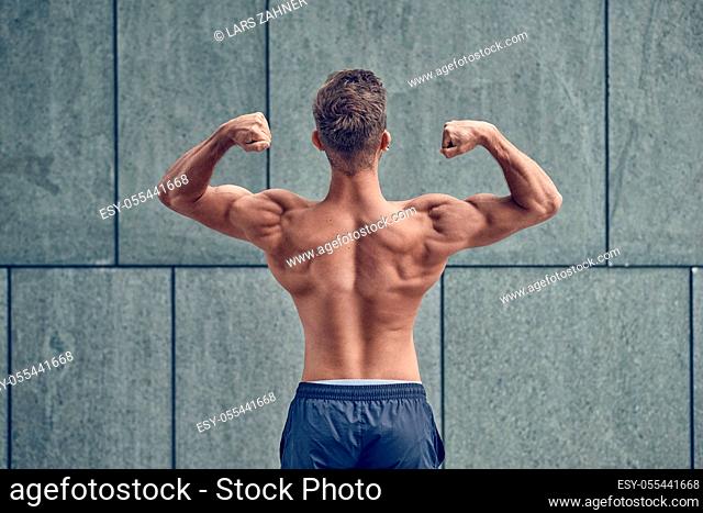 strength, bodybuilder, back muscles