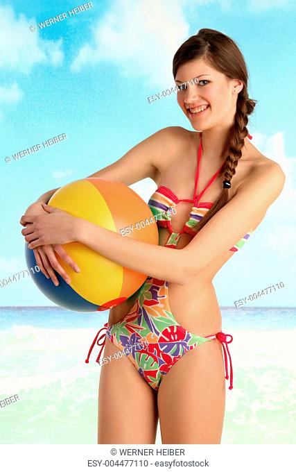 Mädchen bikini strand