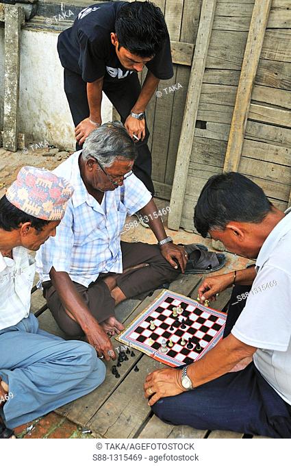Quite often I saw the people playing chess on the street