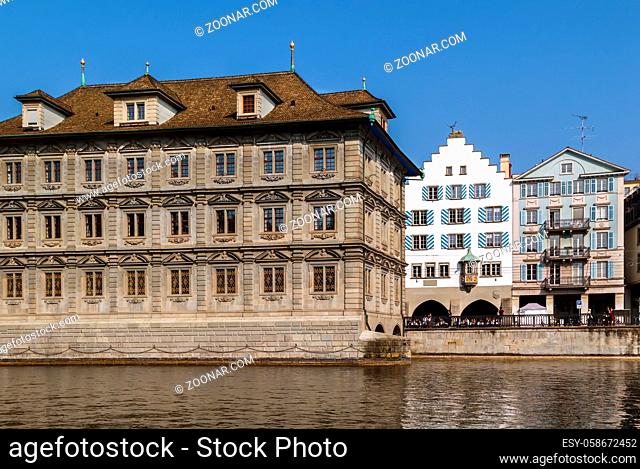 Zurich town hall was built in 1694-1698, Zurich, Switzerland