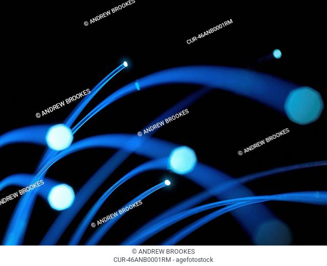 Optical Fibres, Optical fibres may be used to carry images, or high volumes of data. communications, internet, super highway, email, advancement, innovation