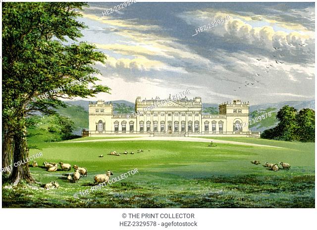 Harewood House, Yorkshire, home of the Earl of Harewood, c1880. John Carr and Robert Adam designed the house, built between 1759 and 1771