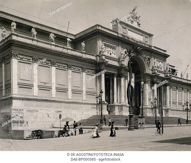 View of the Exhibtion building, Rome, Italy, photograph from Istituto Italiano d'Arti Grafiche, Bergamo, 1905-1908