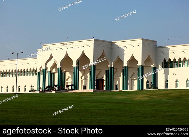The Emiri Diwan, or Emir&#039 s Palace in Doha, Qatar