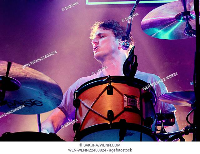 The Wombats perform live at Liverpool's O2 Academy Featuring: Daniel (Dan) Haggis, The Wombats Where: Liverpool, United Kingdom When: 18 Apr 2015 Credit:...
