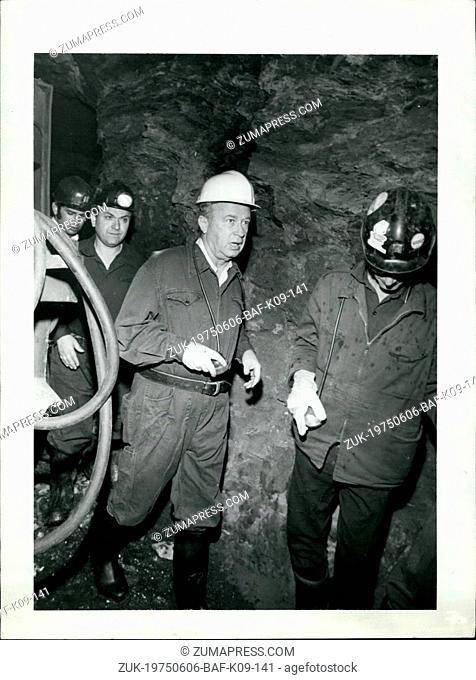 Jun. 06, 1975 - Premier Yitzhak Rabin of Israel, Timna Copper Mines near Eiloth, June 1975. (Credit Image: © Keystone Press Agency/Keystone USA via ZUMAPRESS