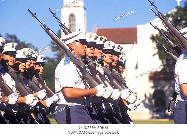 Young Cadets Marching, The Citadel Military College, Charleston, South Carolina