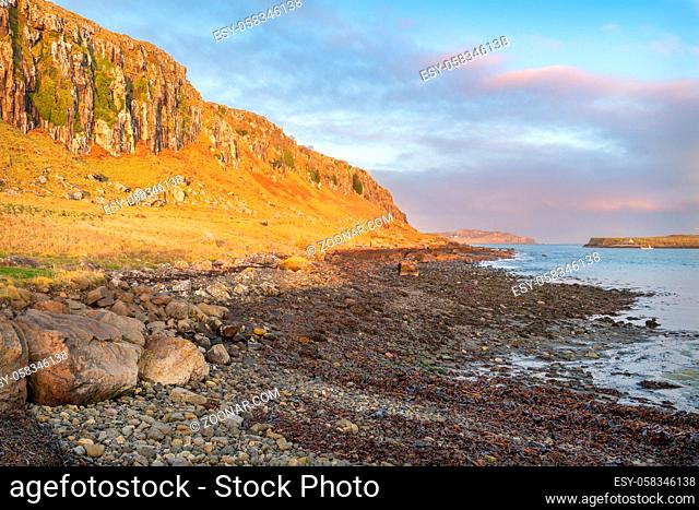 Sea Cliffs at Garafad on the Isle of Skye in Scotland