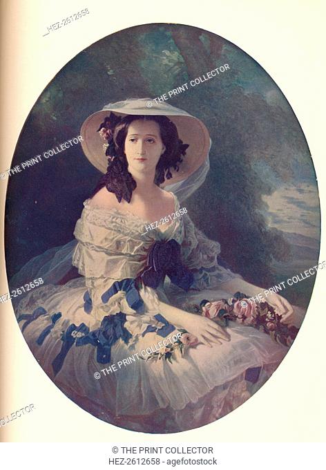 The Empress Eugenie, 1857. Eugenie de Montijo (1826-1920) was the last Empress consort of France as Artist: Franz Xaver Winterhalter