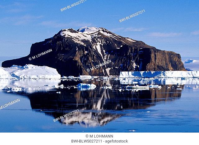 Paulet Island with iceberg, Antarctica