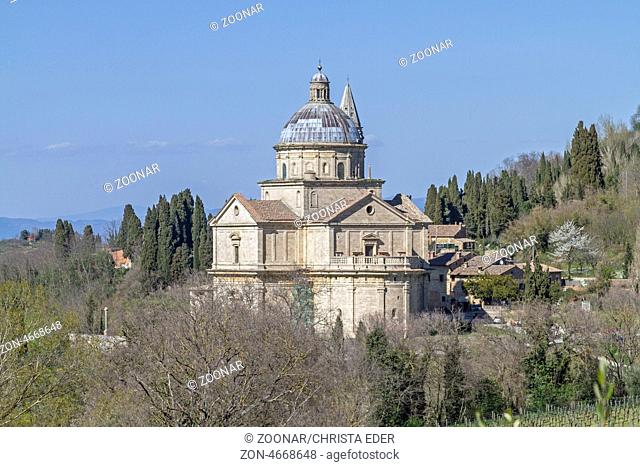 Madonna di San Biagio bei Montepulciano zählt zu den eindrucksvollsten Zentralbauten der toskanischen Renaissance